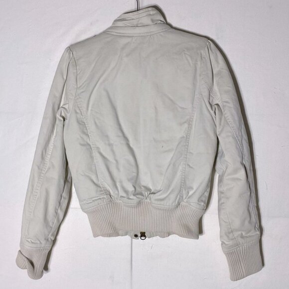 Roxy Ivory Beige Bomber Jacket M - Picture 2 of 12